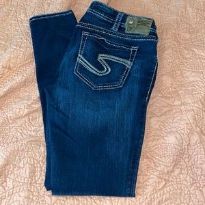 Silver SUKI MID Super Skinny